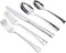 Gibson Cordell 20-Piece Flatware Set, Service for 4, Stainless Steel